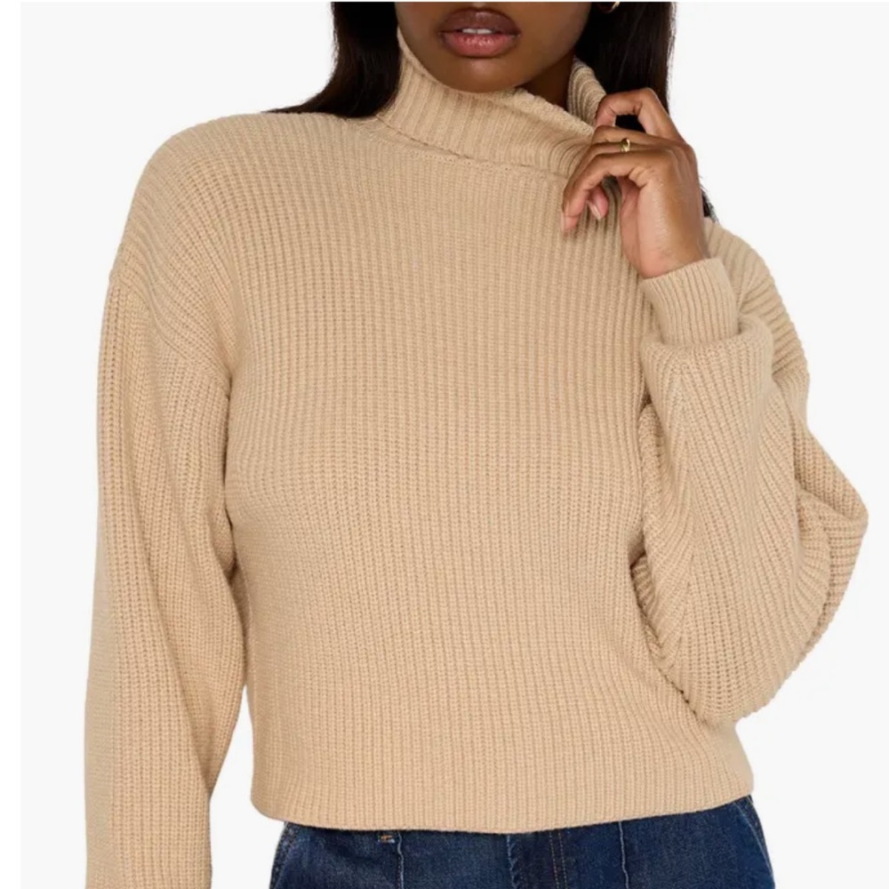 Good American Cozy Ribbed Knit Turtleneck Sweater ! Size 3XL NWT